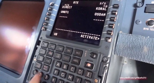 computer di bordo aereo